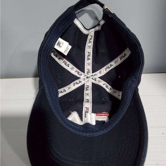 Fila Unisex Navy Blue Adjustable Baseball Hat - Picture 4 of 6